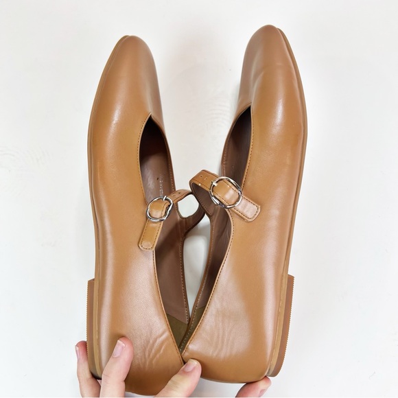 Linea Paolo Mary Janes Size 10 Square Toe Ballet Flats Leather Flats - Picture 6 of 9